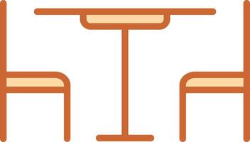 Lunch Table Vector Icon