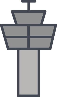 Control Tower Vector Icon