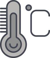 icono de vector de temperatura