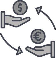 Dollar to Euro Vector Icon