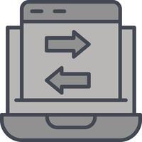 Data Transfer Vector Icon