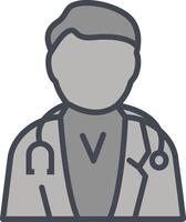 masculino médico vector icono