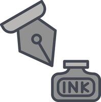 Ink and Pen Vector Icon