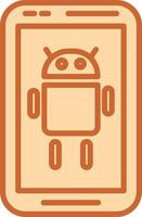 icono de vector de Android