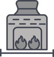 Coal Furnace Vector Icon