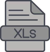 icono de vector xls