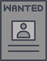 Wanted Poster Vector Icon