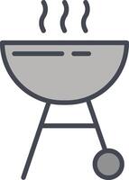 icono de vector de parrilla