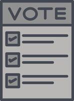 Ballot Paper Vector Icon