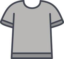 T Shirt with Lines Vector Icon