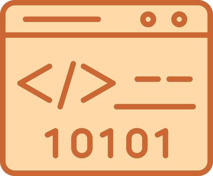 Binary Website Vector Icon