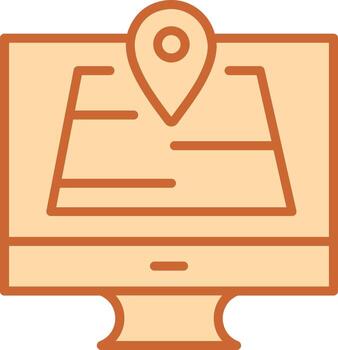 icono de vector de mapa