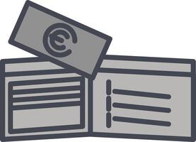 Money in Wallet Vector Icon