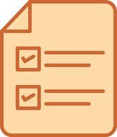 Filling Ballot Paper Vector Icon