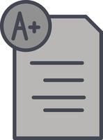 Graded Paper Vector Icon