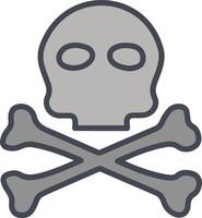 pirata cráneo yo vector icono
