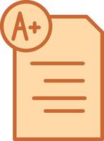 Graded Paper Vector Icon