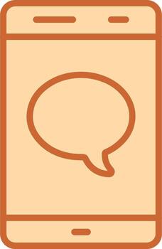 Single Message Bubble Vector Icon