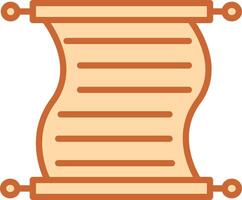 Scroll of Paper Vector Icon