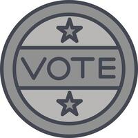 Vote Sticker Vector Icon