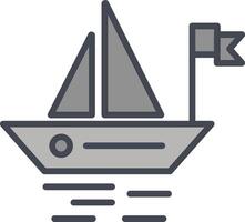 Small Boat Vector Icon