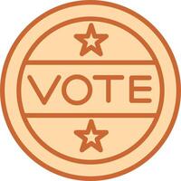 Vote Sticker Vector Icon