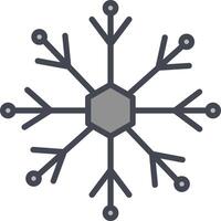 icono de vector de copo de nieve