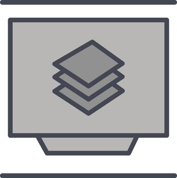 icono de vector de capa