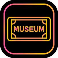 Museum Tag Vector Icon