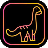 icono de vector de dinosaurio