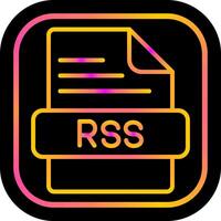 icono de vector de rss