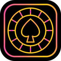 Spade Chip Vector Icon