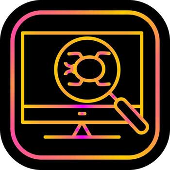 icono de vector de depuración
