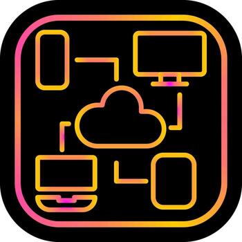 Cloud Computing Vector Icon