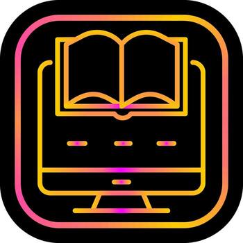 Digital Learning Vector Icon