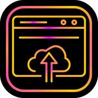 Upload Web Vector Icon