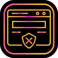 Unprotected Website Vector Icon