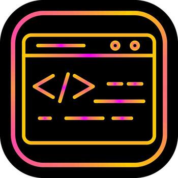 Web Coding Vector Icon