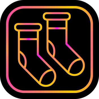 Winter Socks Vector Icon