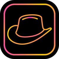 icono de vector de sombrero