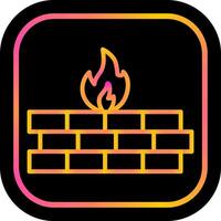 icono de vector de firewall