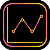 Line Chart Vector Icon