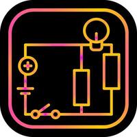 icono de vector de circuito eléctrico