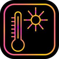 icono de vector de temperatura