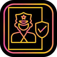 Cinema Security Guard Vector Icon