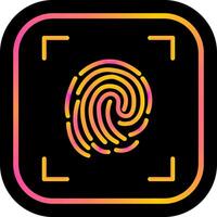 Fingerprint Lock Vector Icon