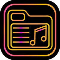 Music Folder Vector Icon