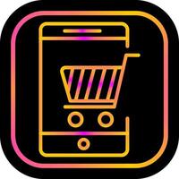 Mobile Shopping Vector Icon