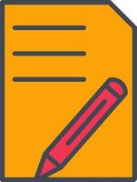 Document Edit Vector Icon