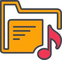 Music Folder Vector Icon